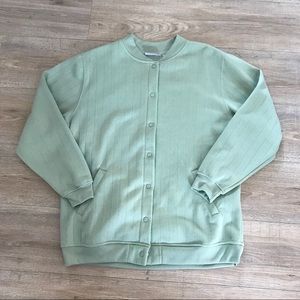 Vintage Snap-Up Grandma/Grandpa Cardigan Sweater